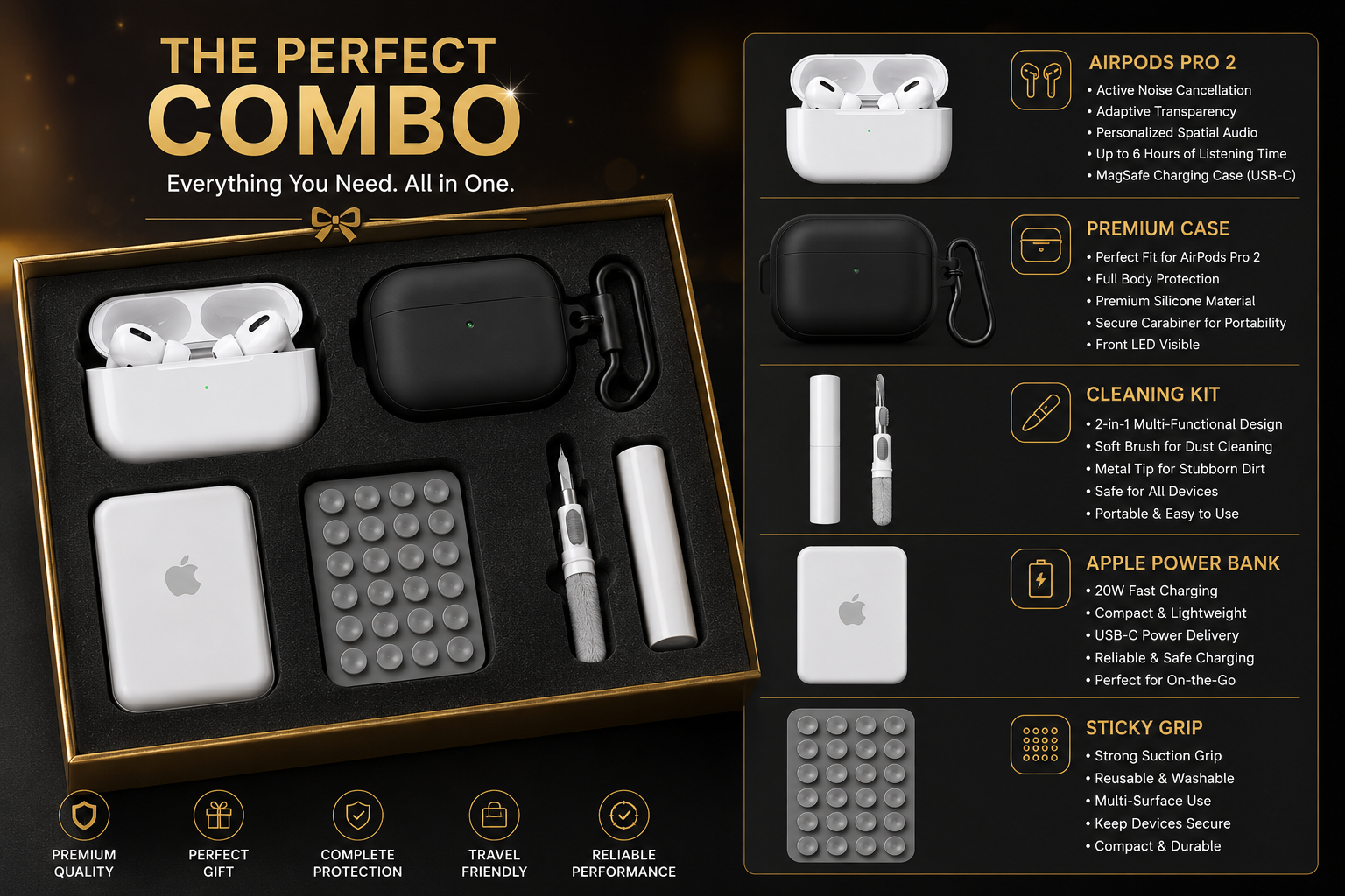 pods pro 2  ( 5-in-1 bundle )