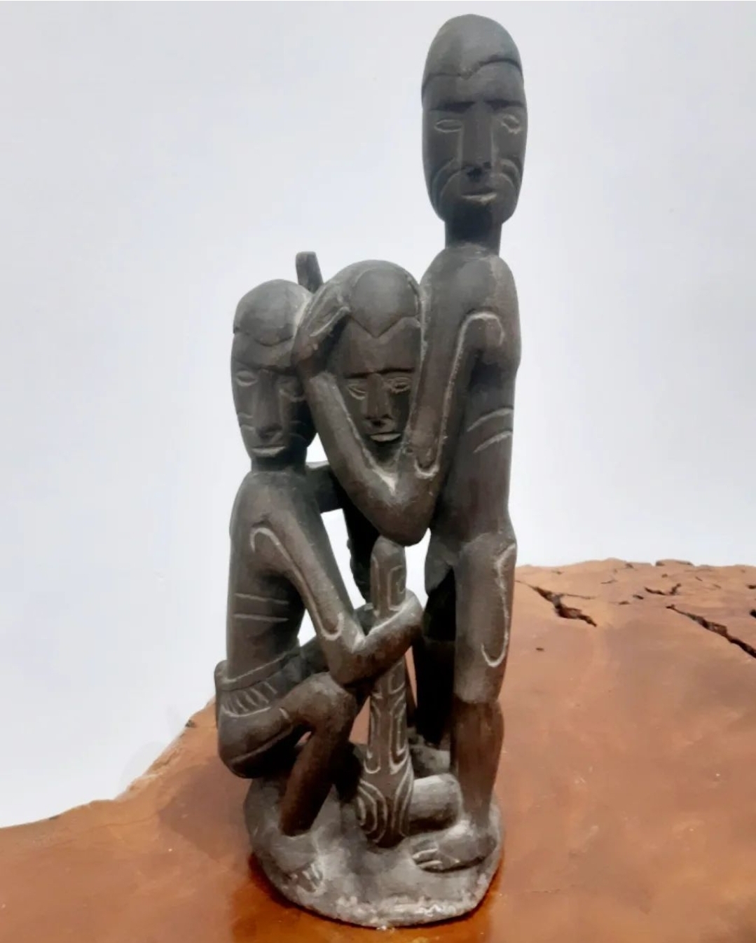 Antique tribal art from the Asmat tribe