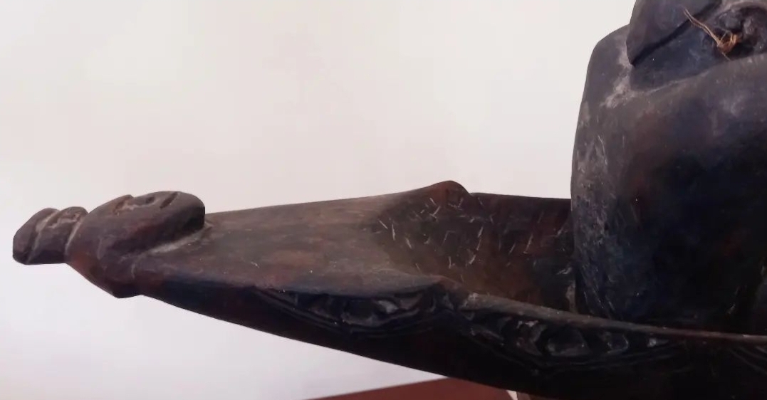 Antique carved wooden figure from Tanimbar