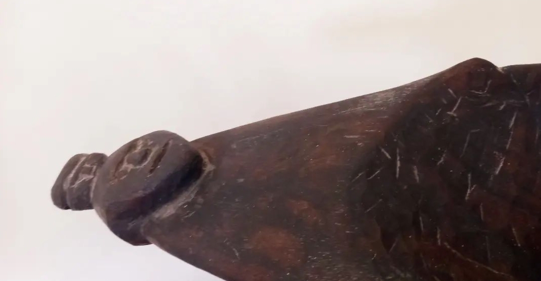 Antique carved wooden figure from Tanimbar