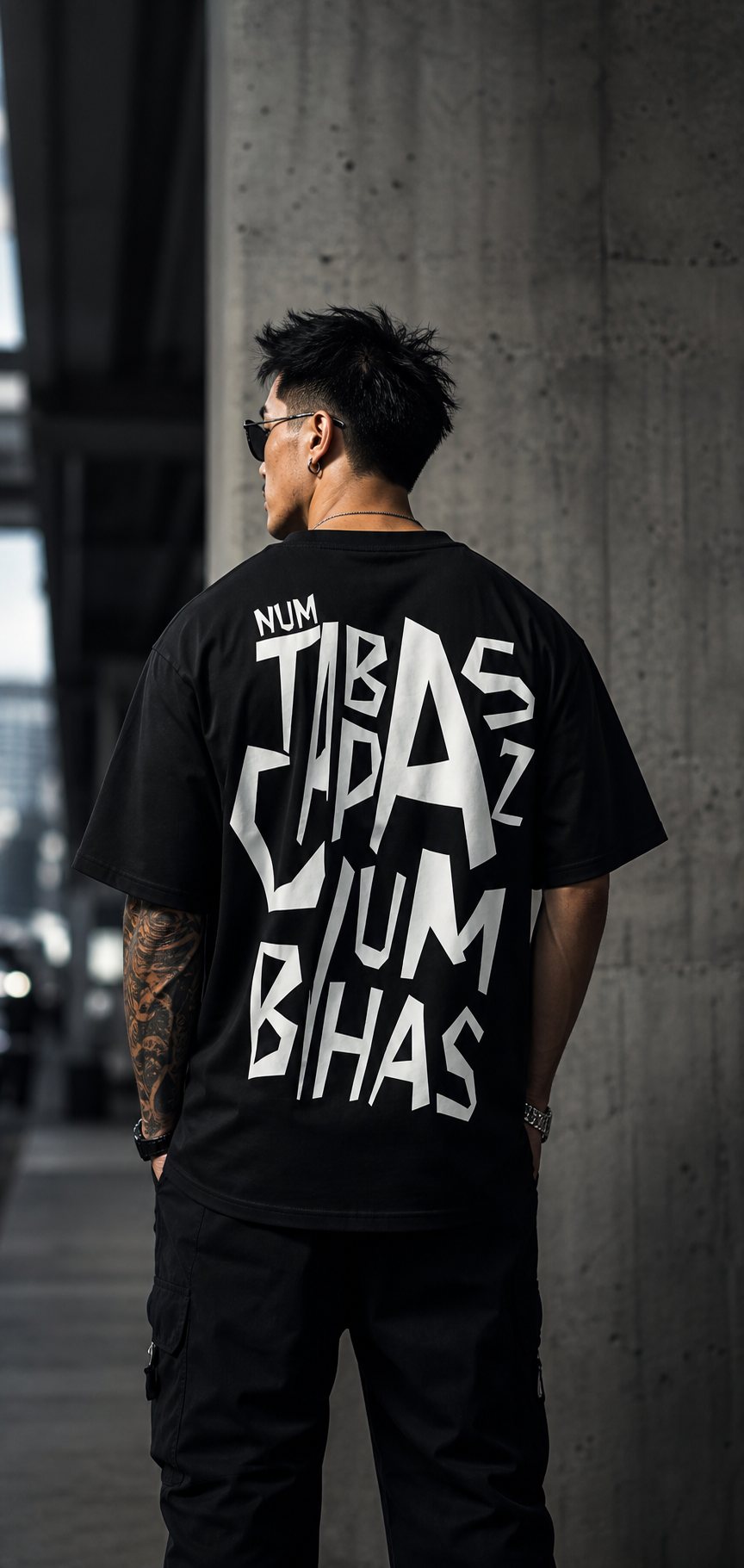 T-Shirt "Num Tabas Capaz" Preto
