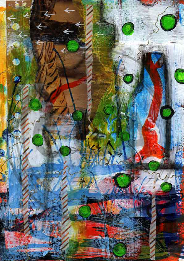  'The Road Less Travelled' - Abstract Bold Expressive Art Print