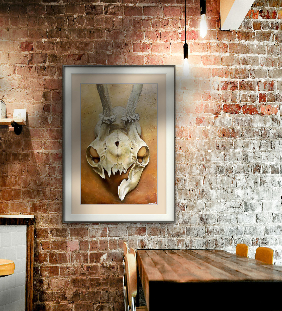 'Life Form' - Awe Inspiring Wild Deer Skull Art Print