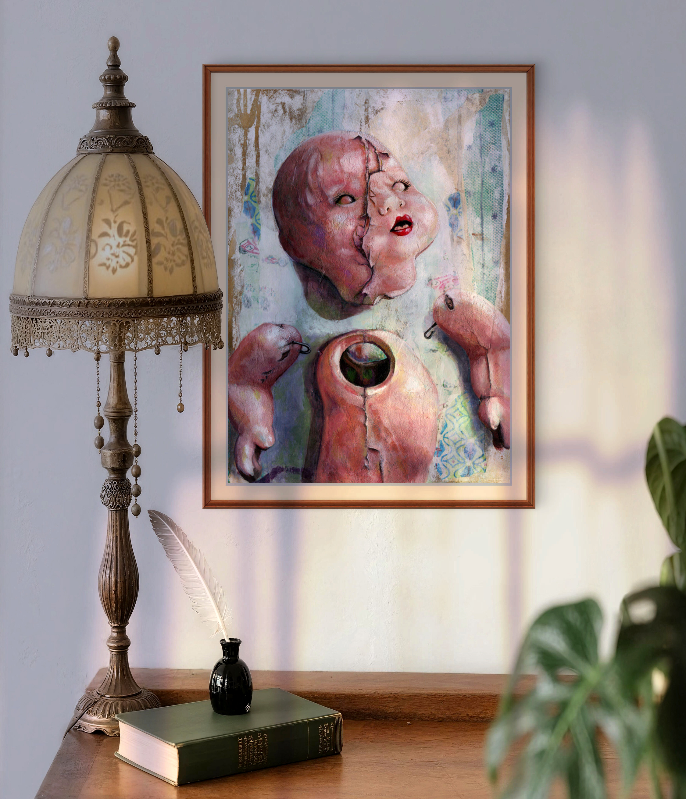 Allostatic Overload - Haunting Broken Doll Art Print
