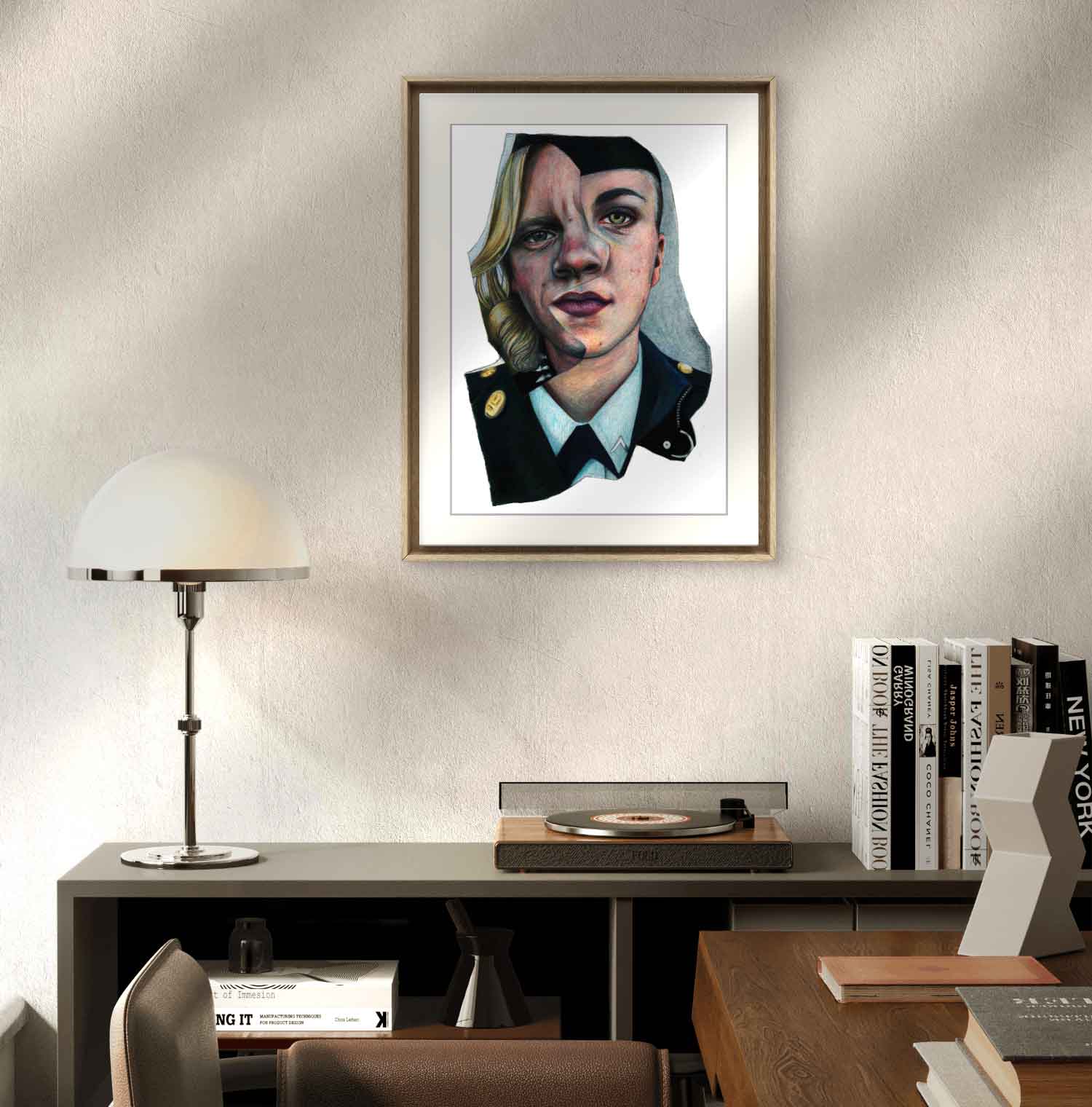 Common Denominator #2 - Striking Duality Portrait Art Print