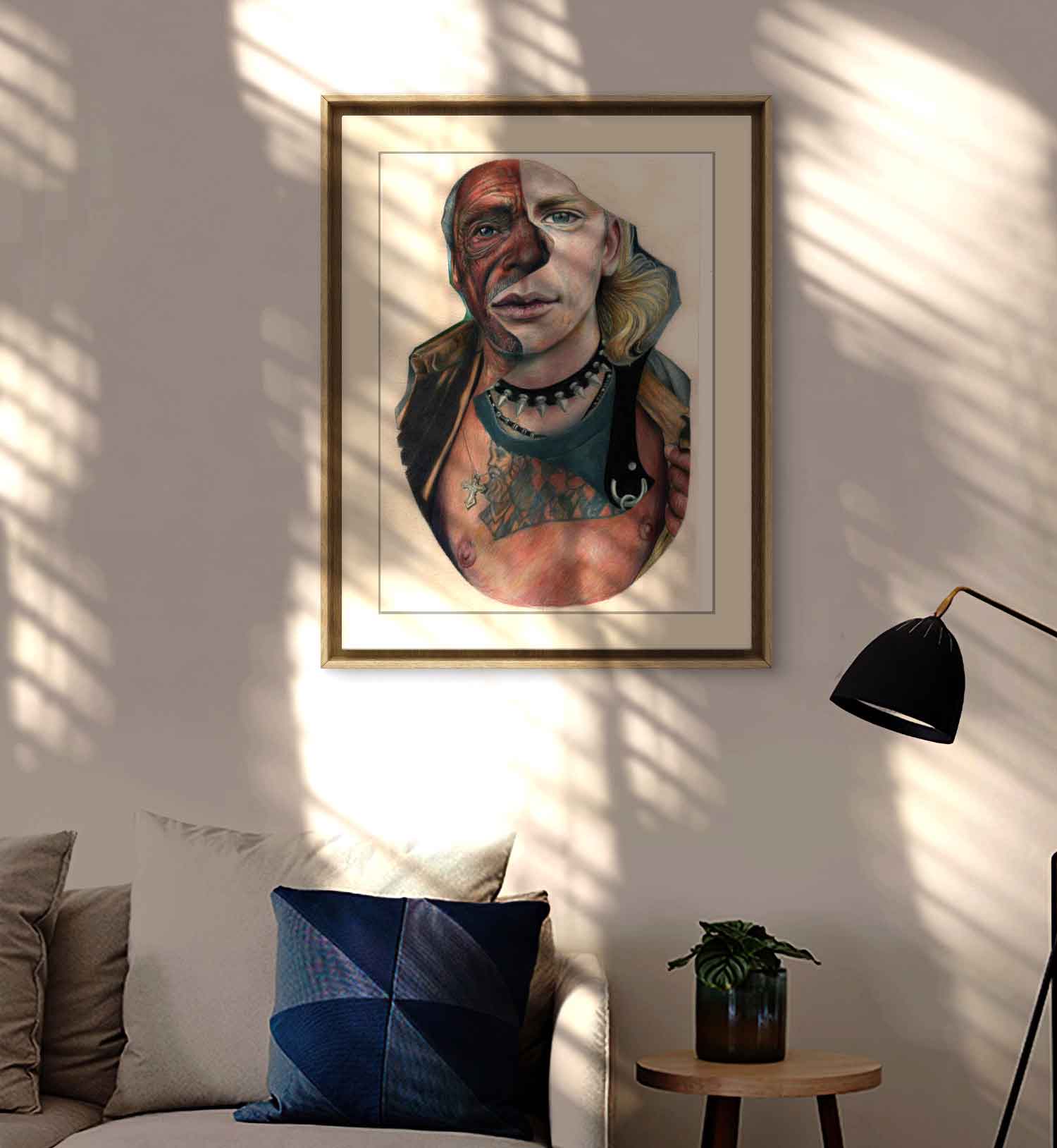 Common Denominator #1 - Intriguing Duality Portrait Art Print