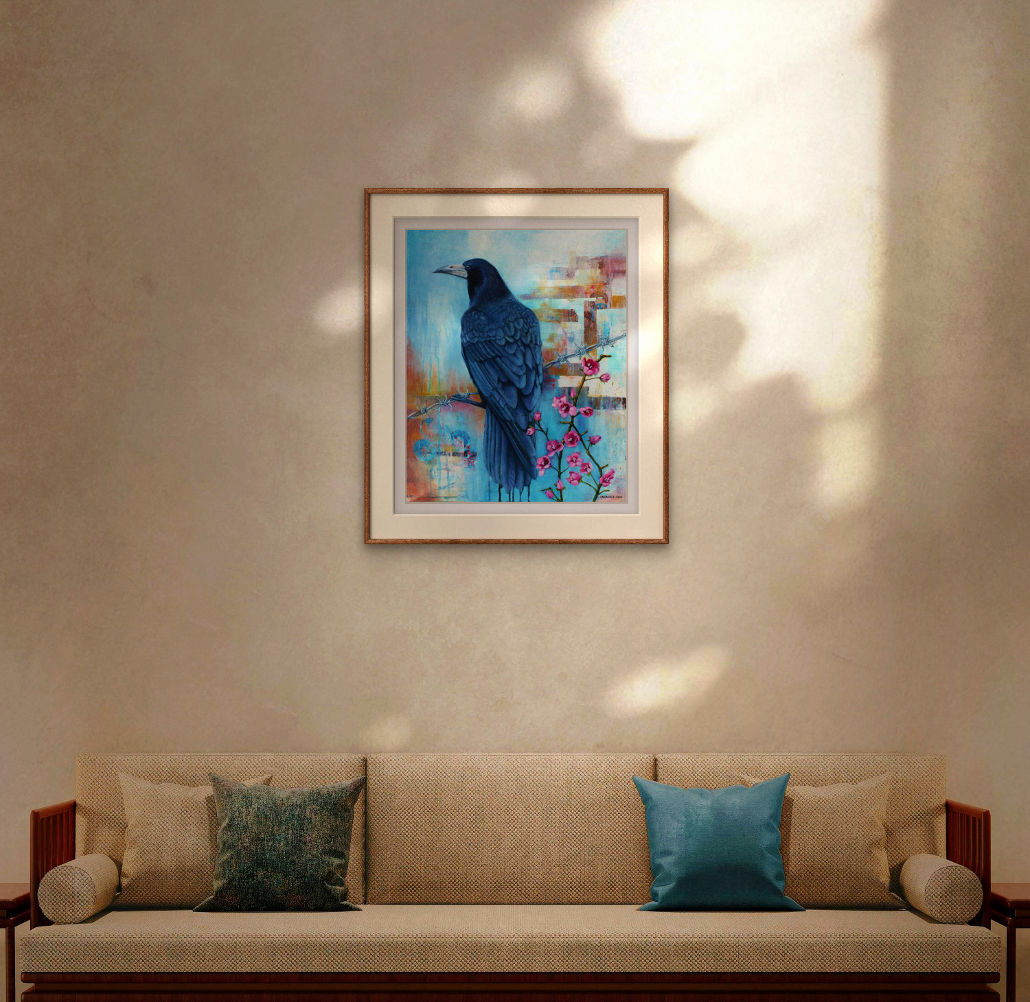 'The Messenger' - Enchanting Urban Inspired Raven Art Print