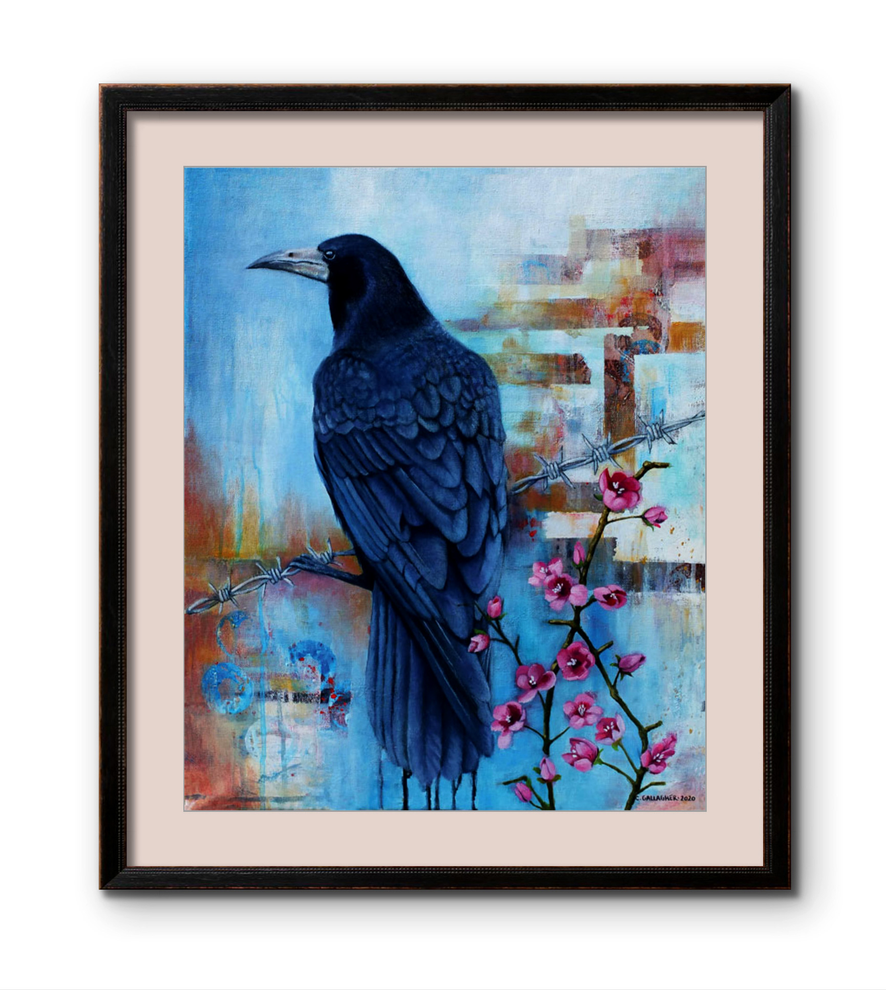 'The Messenger' - Enchanting Urban Inspired Raven Art Print
