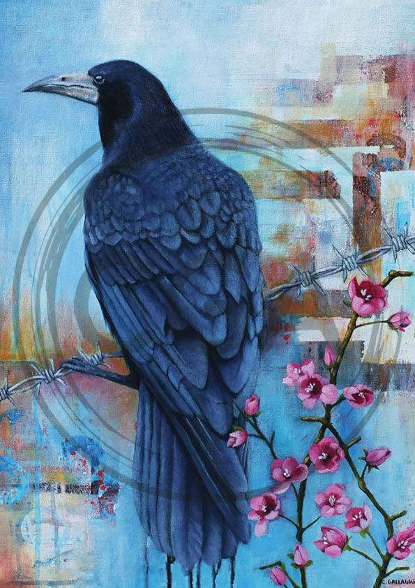 'The Messenger' - Enchanting Urban Inspired Raven Art Print