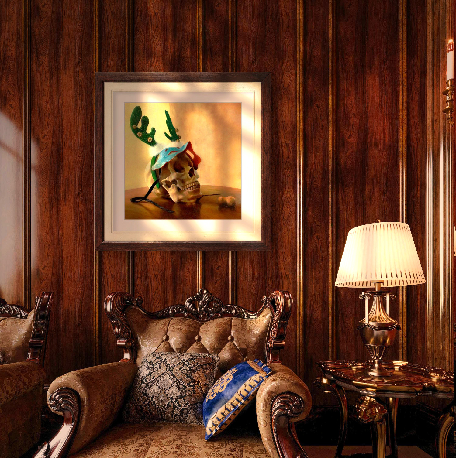 'The Partys Over' - Intriguing & Festive, Macabre Art Print