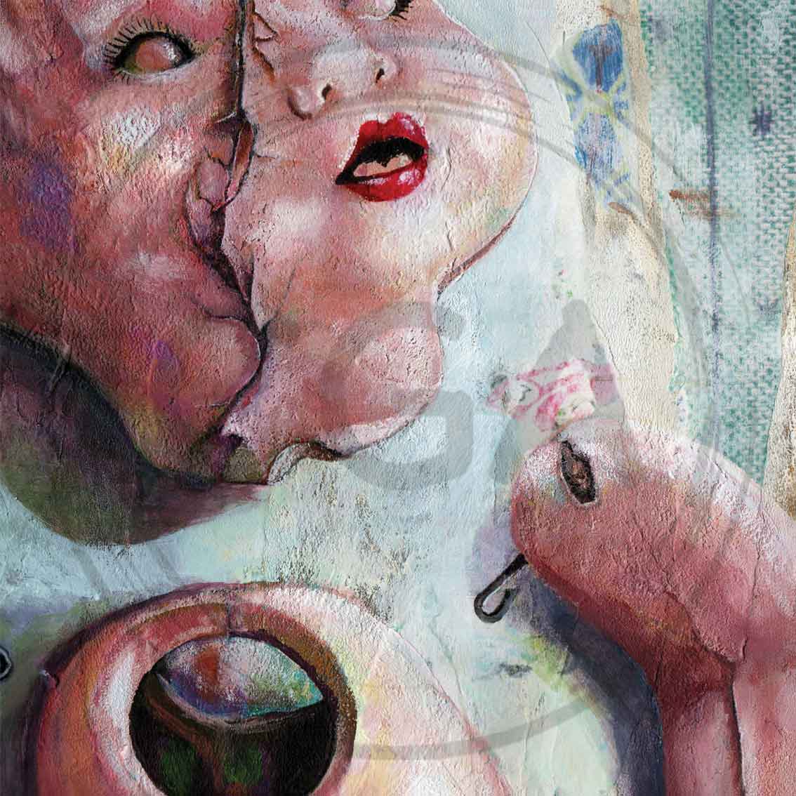 'Allostatic Overload' (detail) - Evocative Broken Doll Art Print
