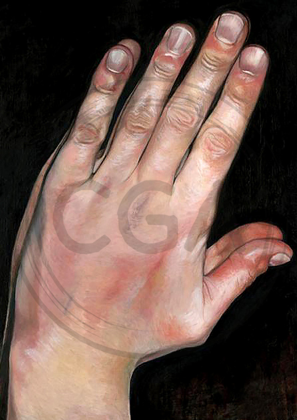 'The Believer' - Spiritual Hands in Prayer Art Print