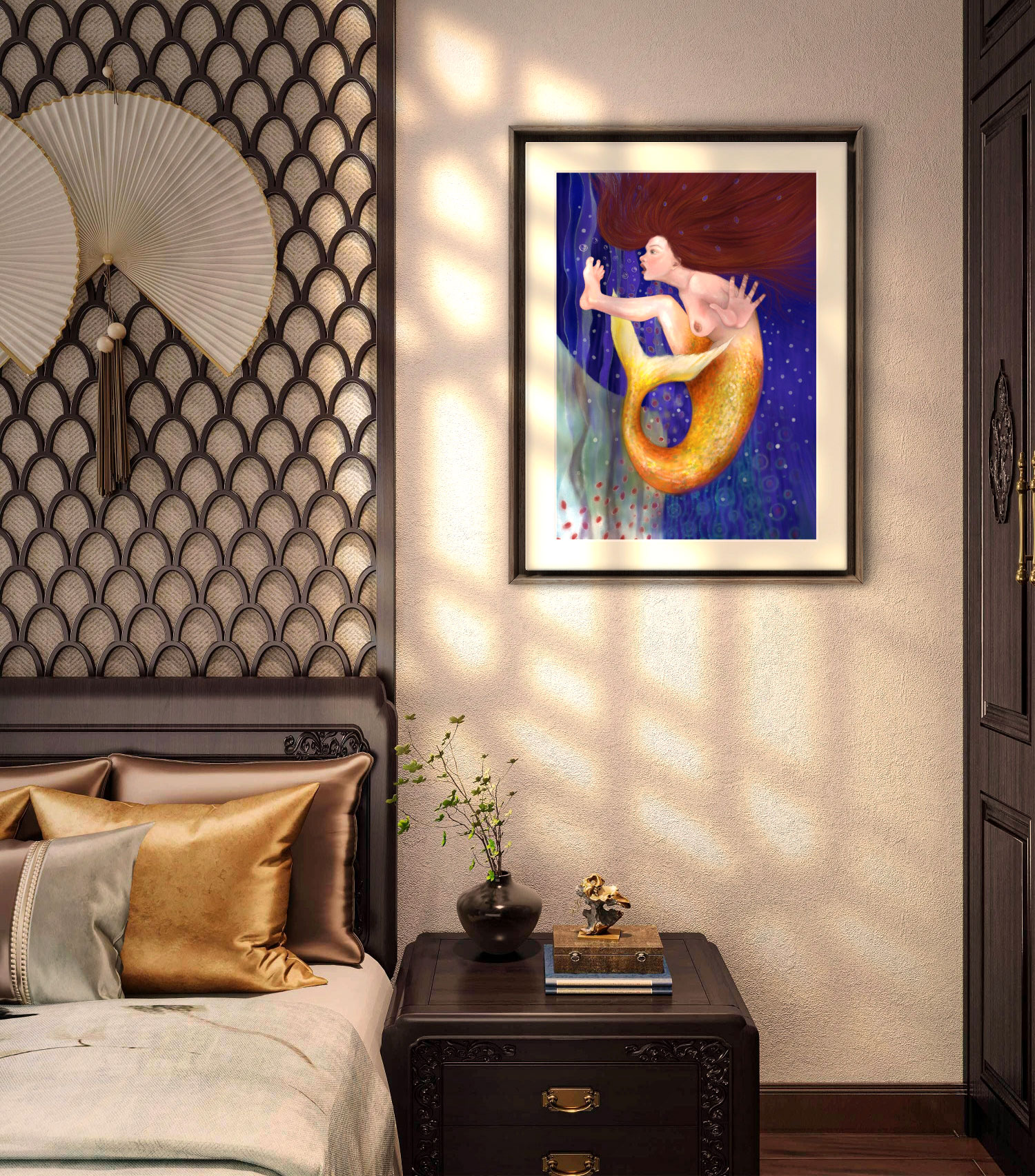 The Amazing Discovery - Mermaid Fantasy Art Print