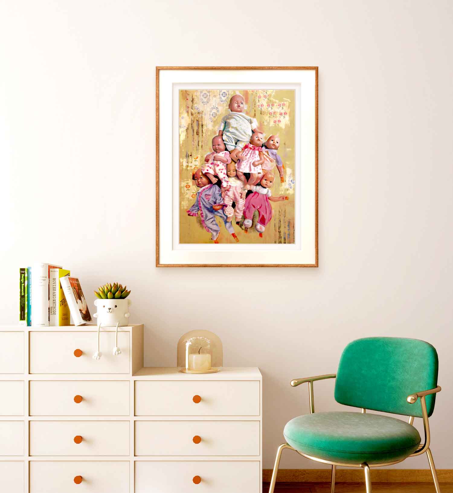 Playthings - Vintage Baby Dolls Art Print