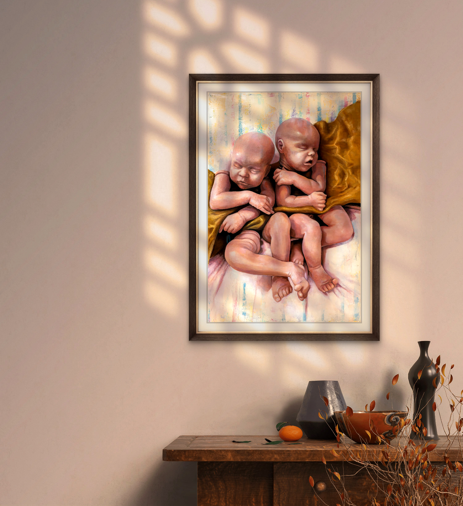 All the best things - Dramatically different Reborn Twins Art Print