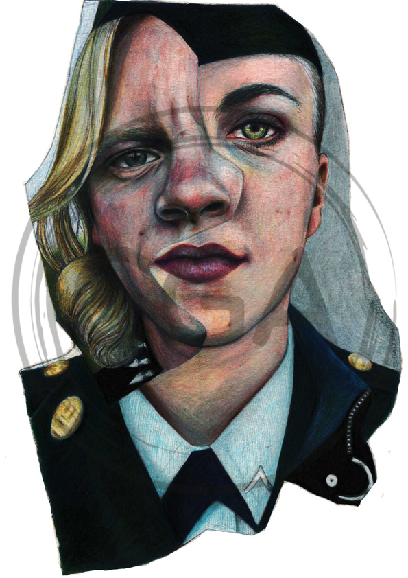 Common Denominator #2 - Striking Duality Portrait Art Print