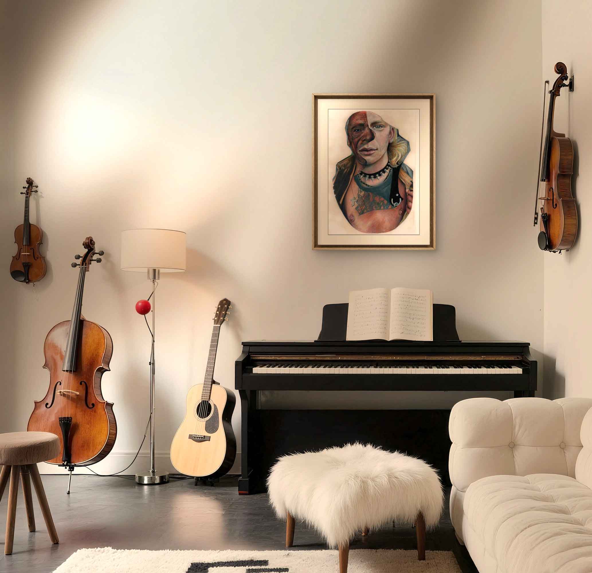 Common Denominator #1 - Intriguing Duality Portrait Art Print