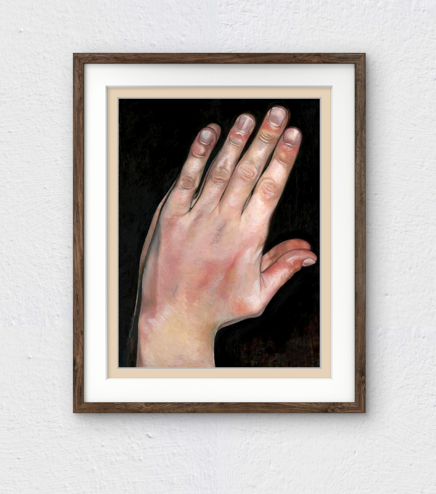 'The Believer' - Spiritual Hands in Prayer Art Print