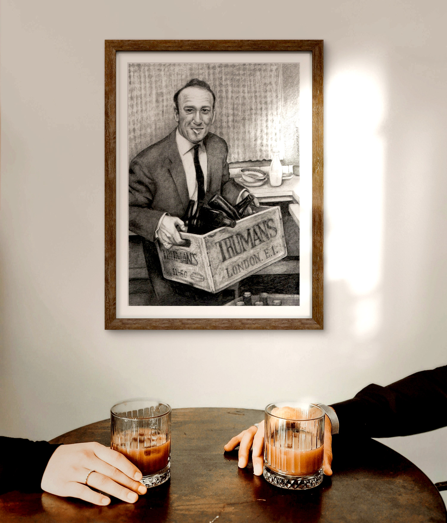 'The Party Animal' - Vintage 1960s Inspired London Pub Bar Art Print