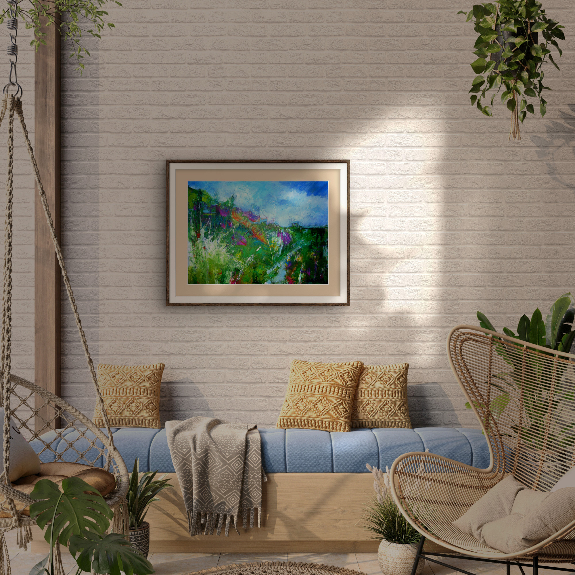 'Petrichor' - Atmospheric Country Walk Welsh Landscape Art Print