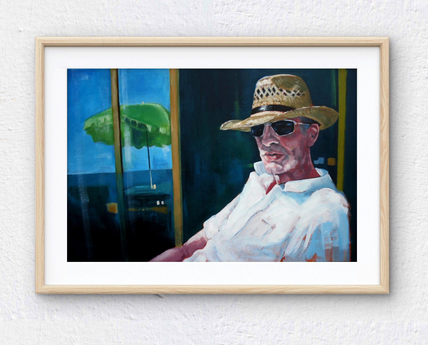 An Englishman Abroad - Relaxed Holidaymaker Art Print