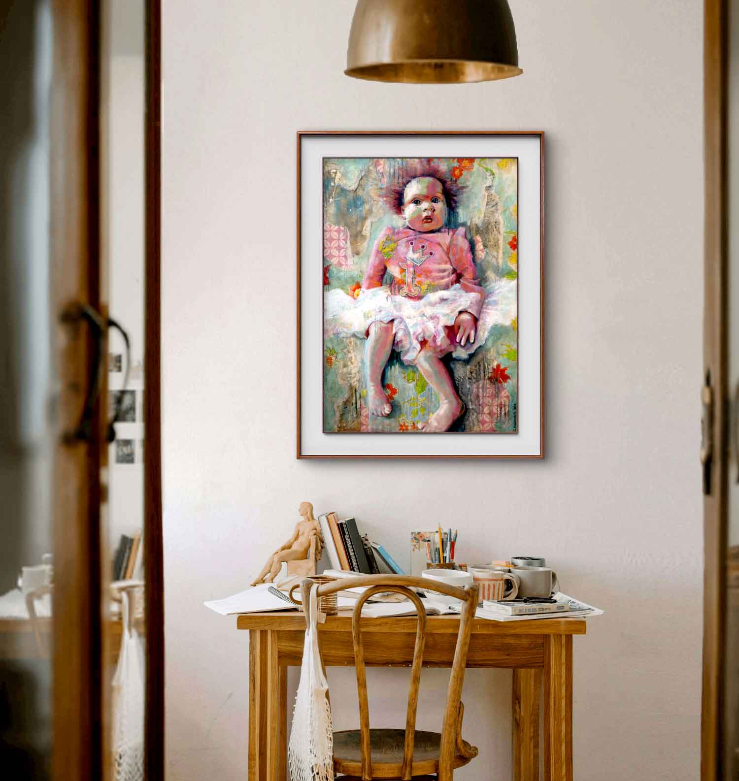 Figment - Whimsical Imaginary Friend Doll Art Print