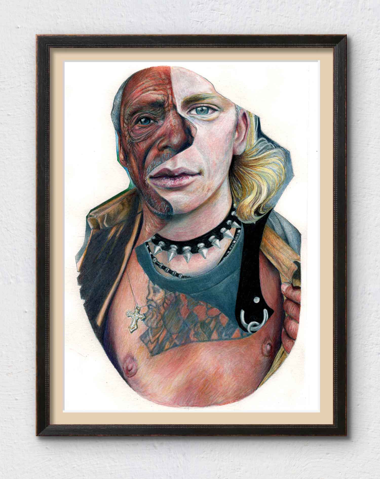 Common Denominator #1 - Intriguing Duality Portrait Art Print