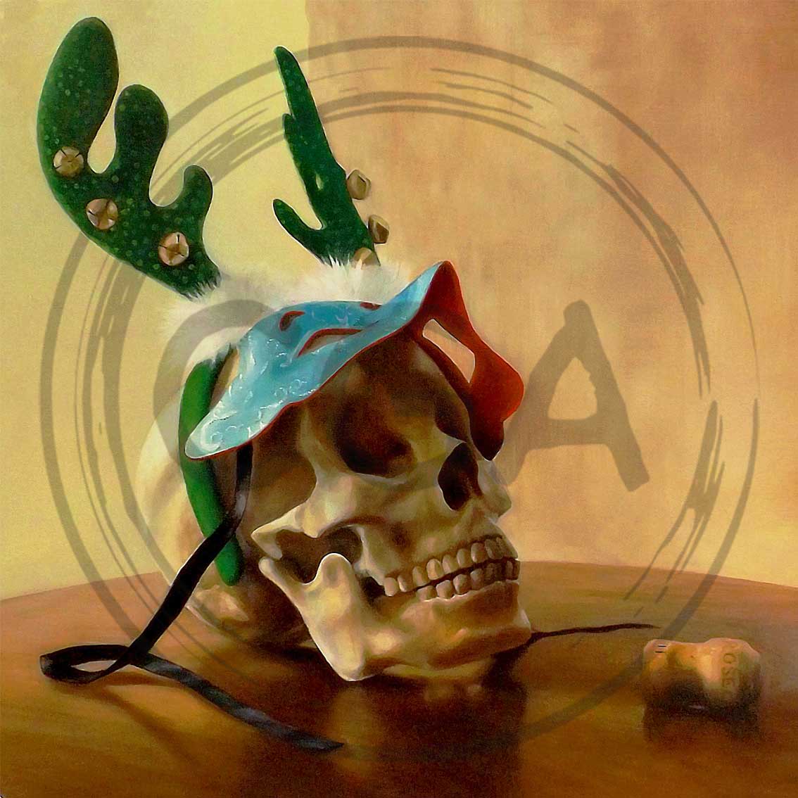 'The Partys Over' - Intriguing & Festive, Macabre Art Print