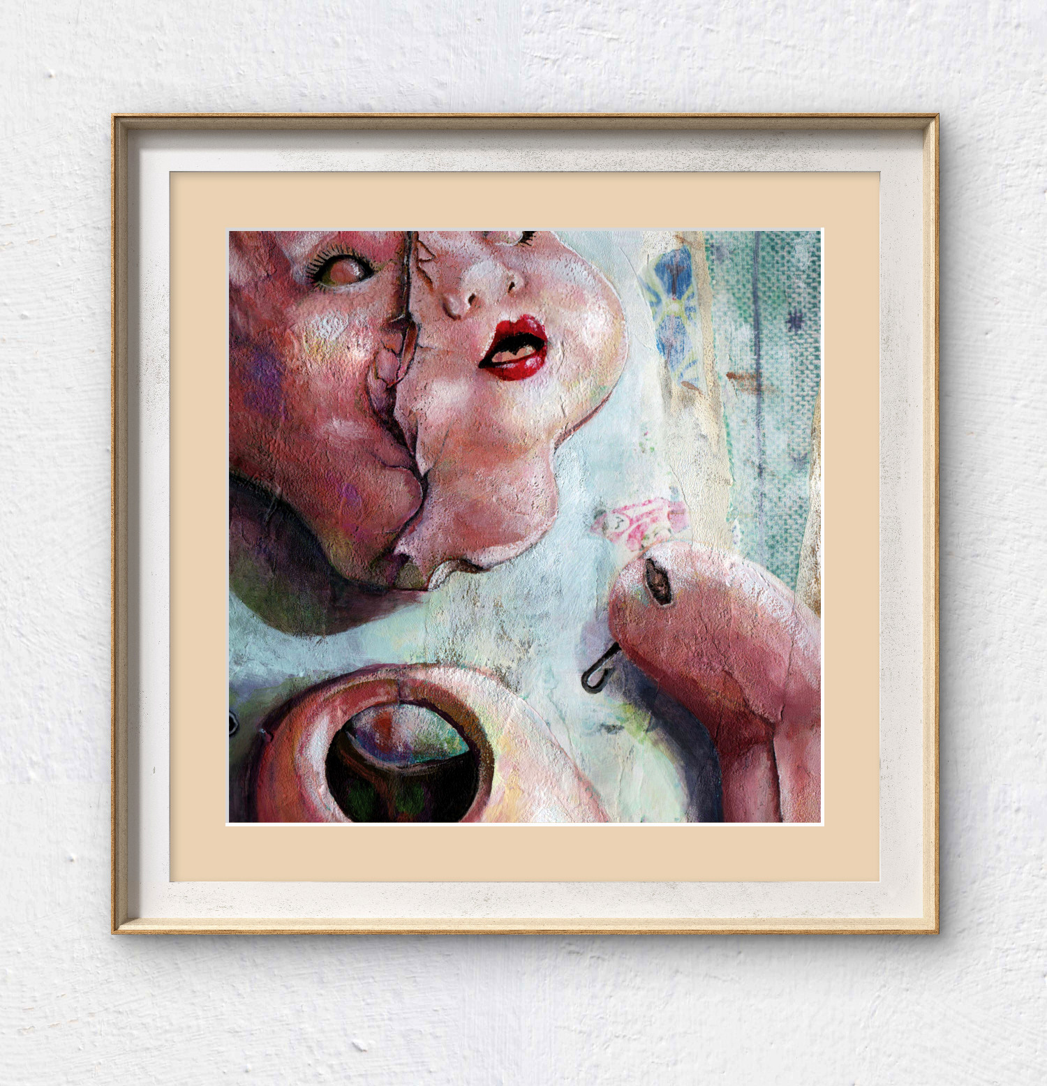 'Allostatic Overload' (detail) - Evocative Broken Doll Art Print