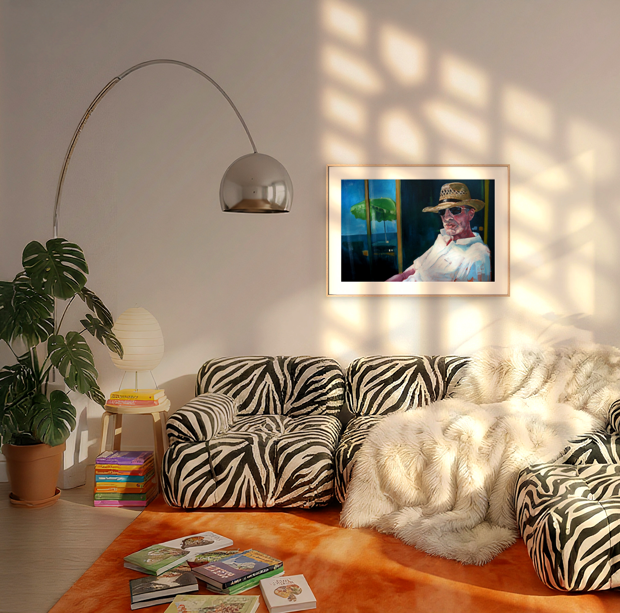 An Englishman Abroad - Relaxed Holidaymaker Art Print