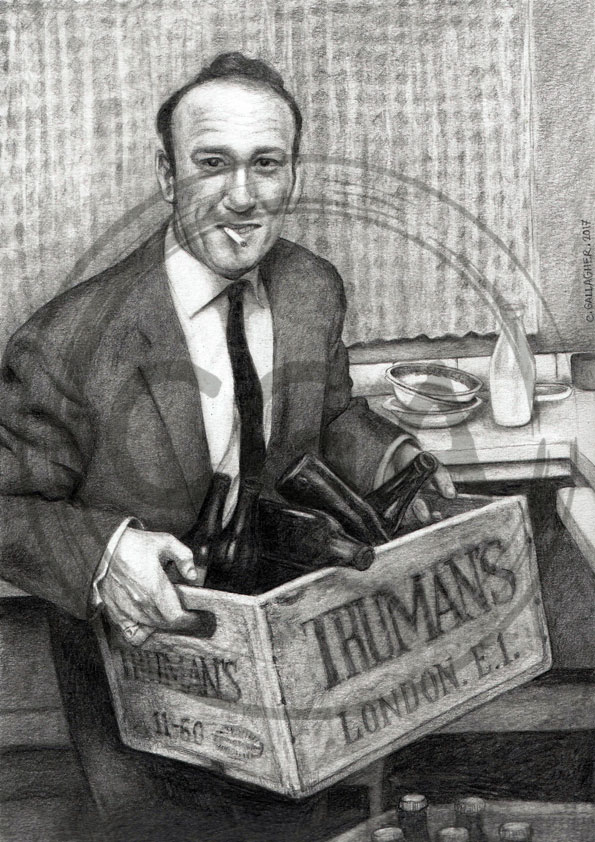 'The Party Animal' - Vintage 1960s Inspired London Pub Bar Art Print