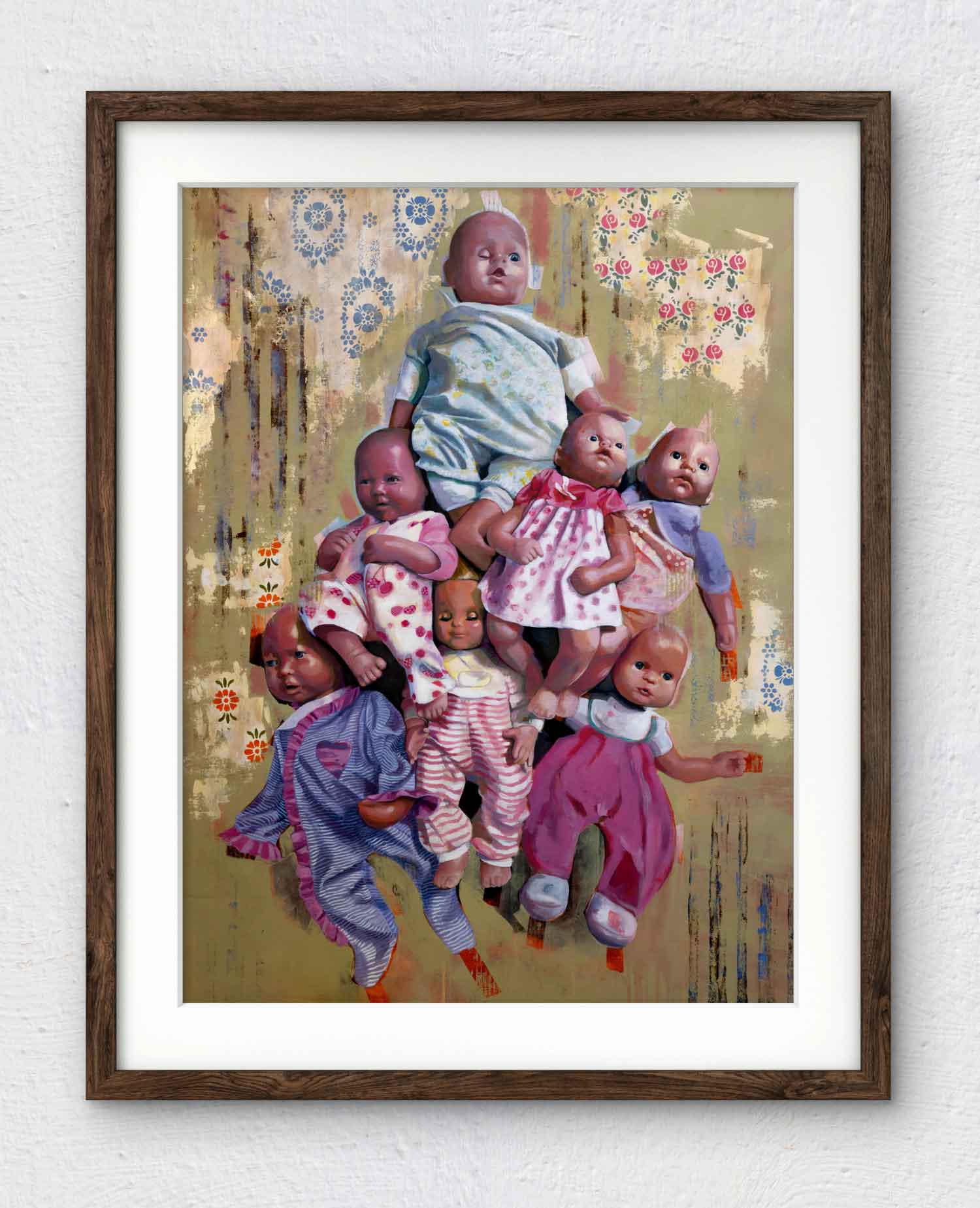 Playthings - Vintage Baby Dolls Art Print