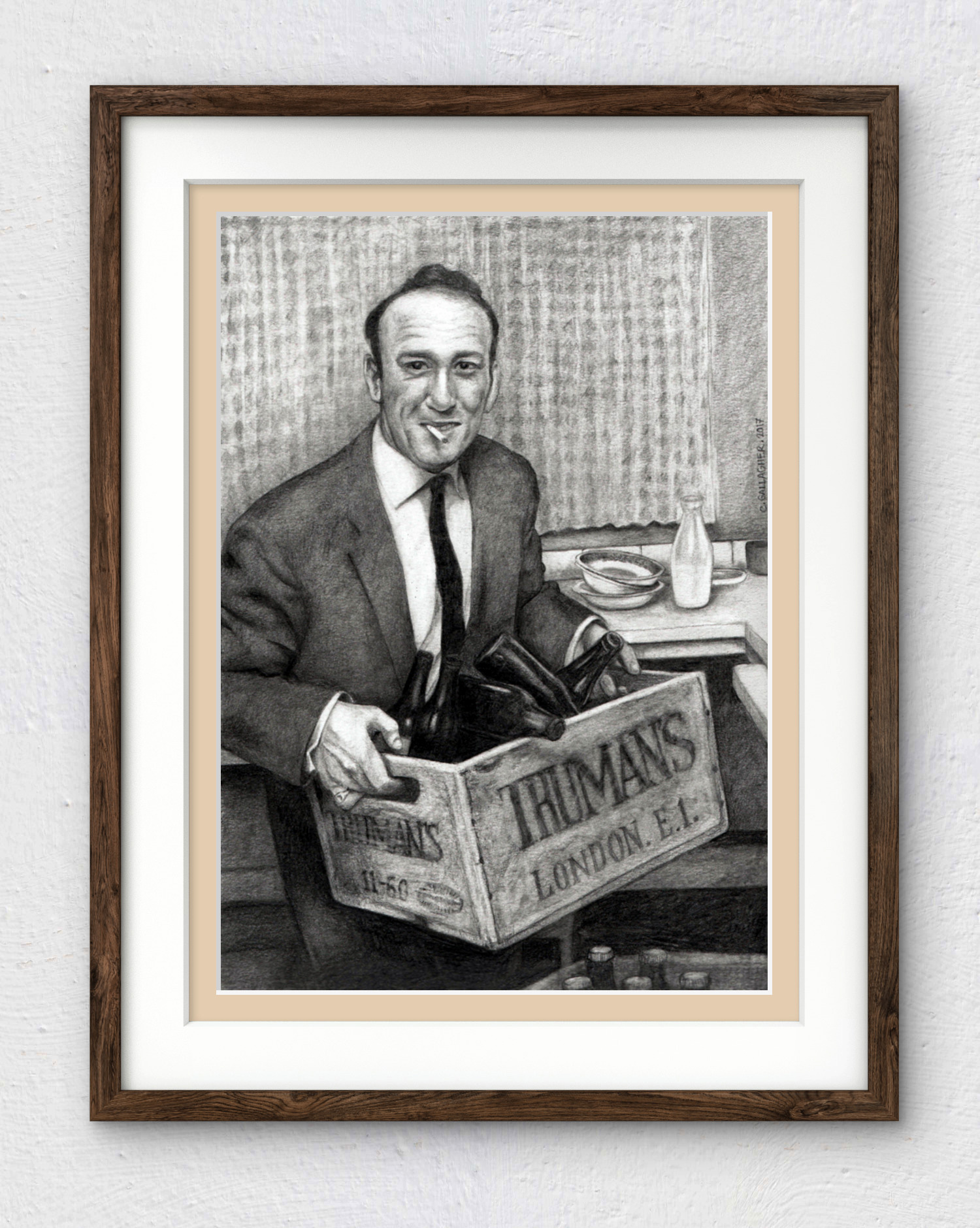 'The Party Animal' - Vintage 1960s Inspired London Pub Bar Art Print