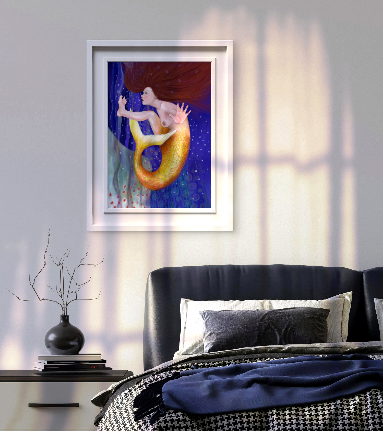 The Amazing Discovery - Mermaid Fantasy Art Print