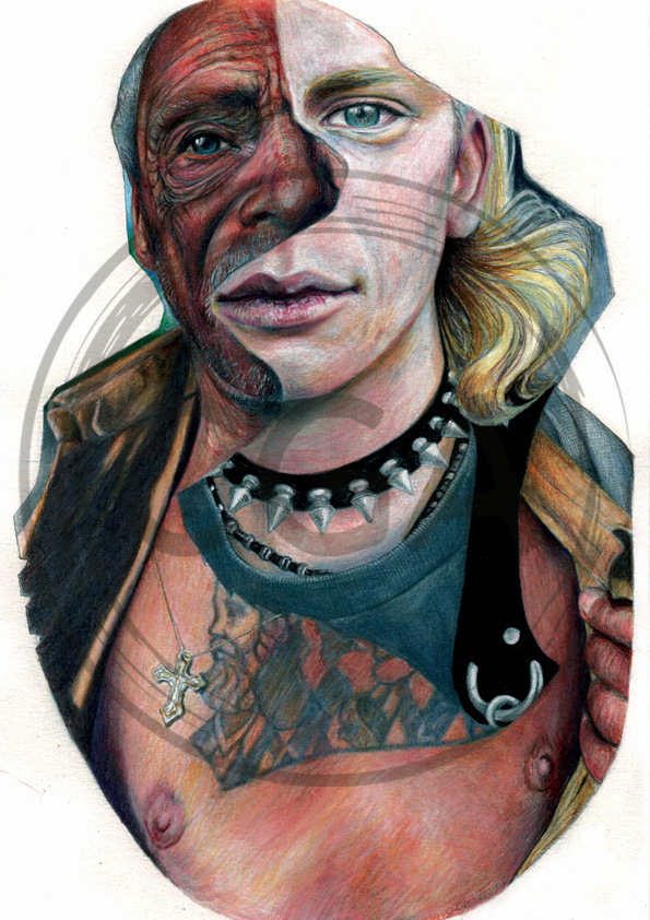 Common Denominator #1 - Intriguing Duality Portrait Art Print