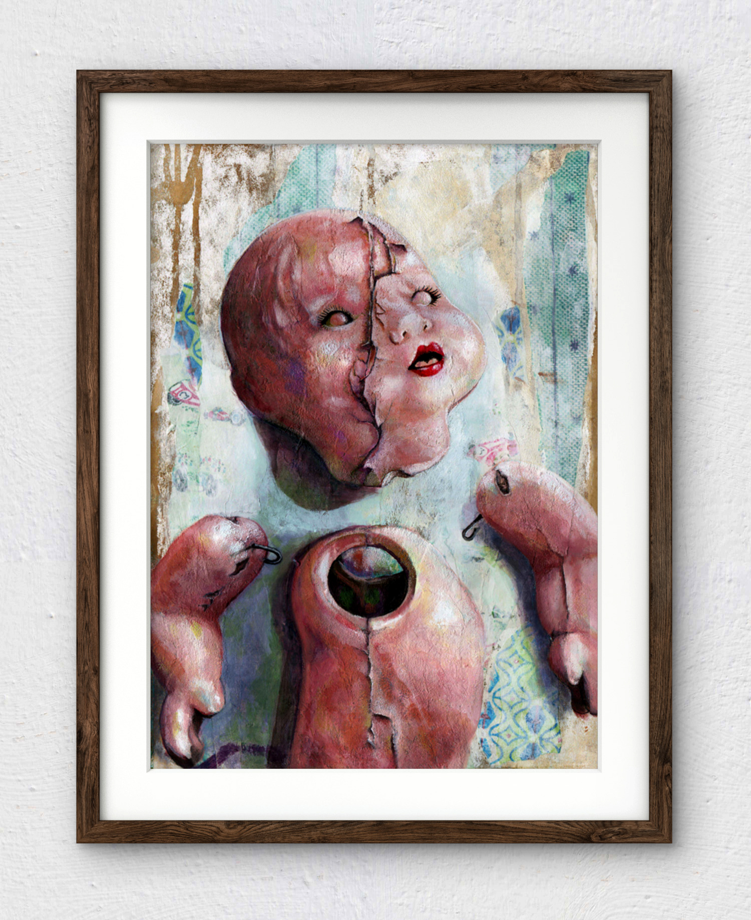 Allostatic Overload - Haunting Broken Doll Art Print