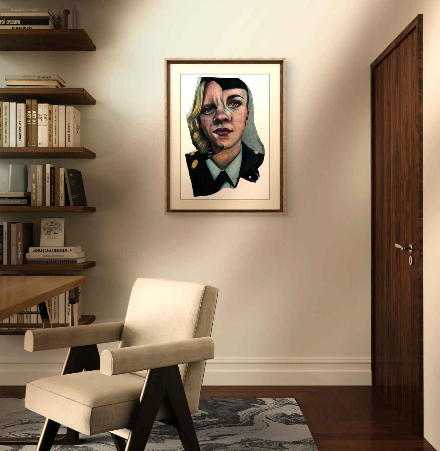 Common Denominator #2 - Striking Duality Portrait Art Print