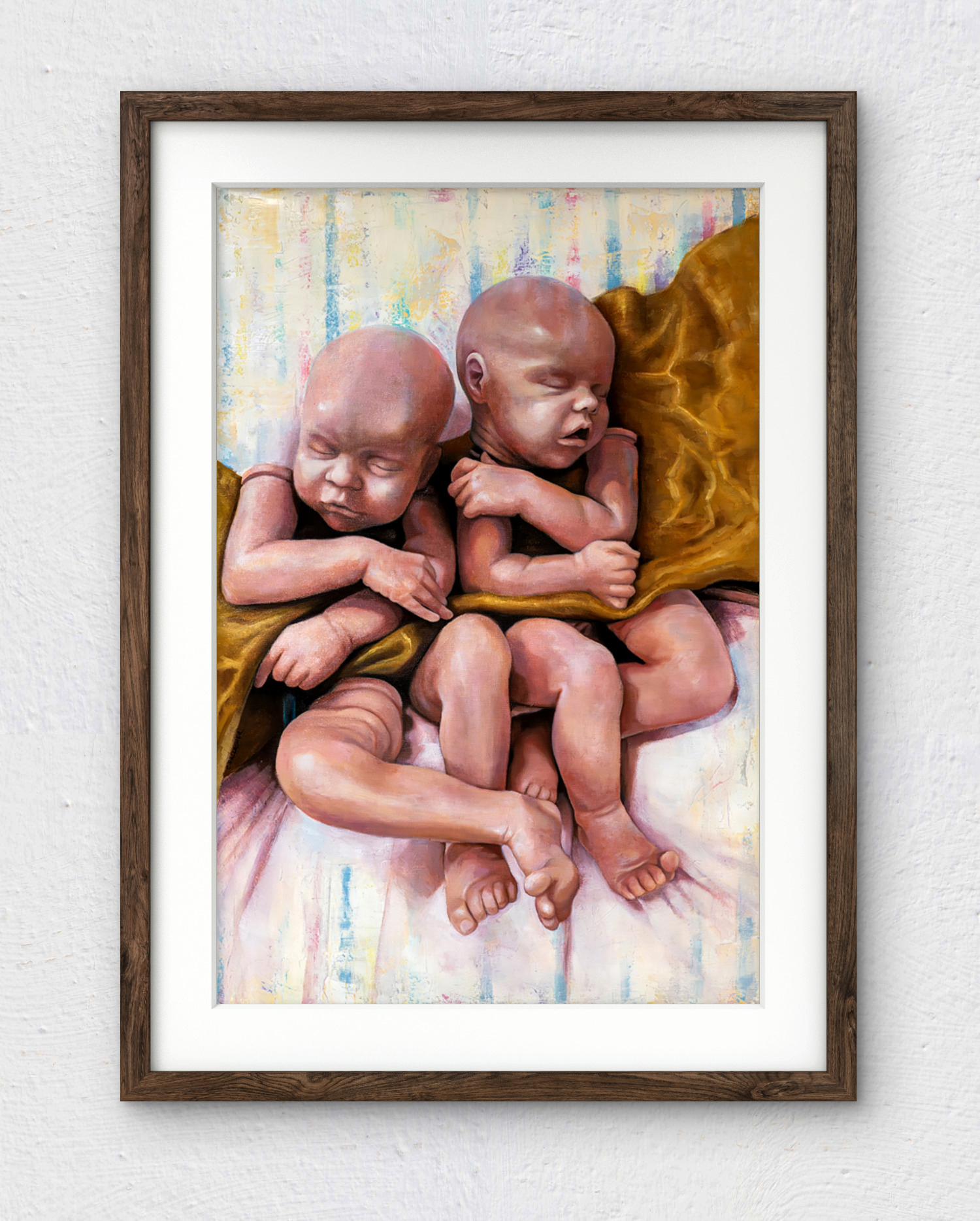 All the best things - Dramatically different Reborn Twins Art Print
