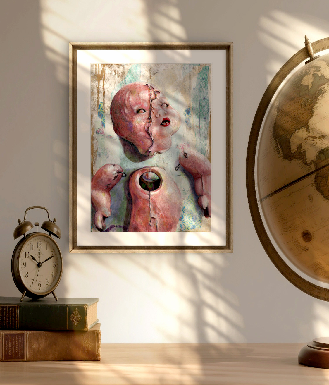 Allostatic Overload - Haunting Broken Doll Art Print