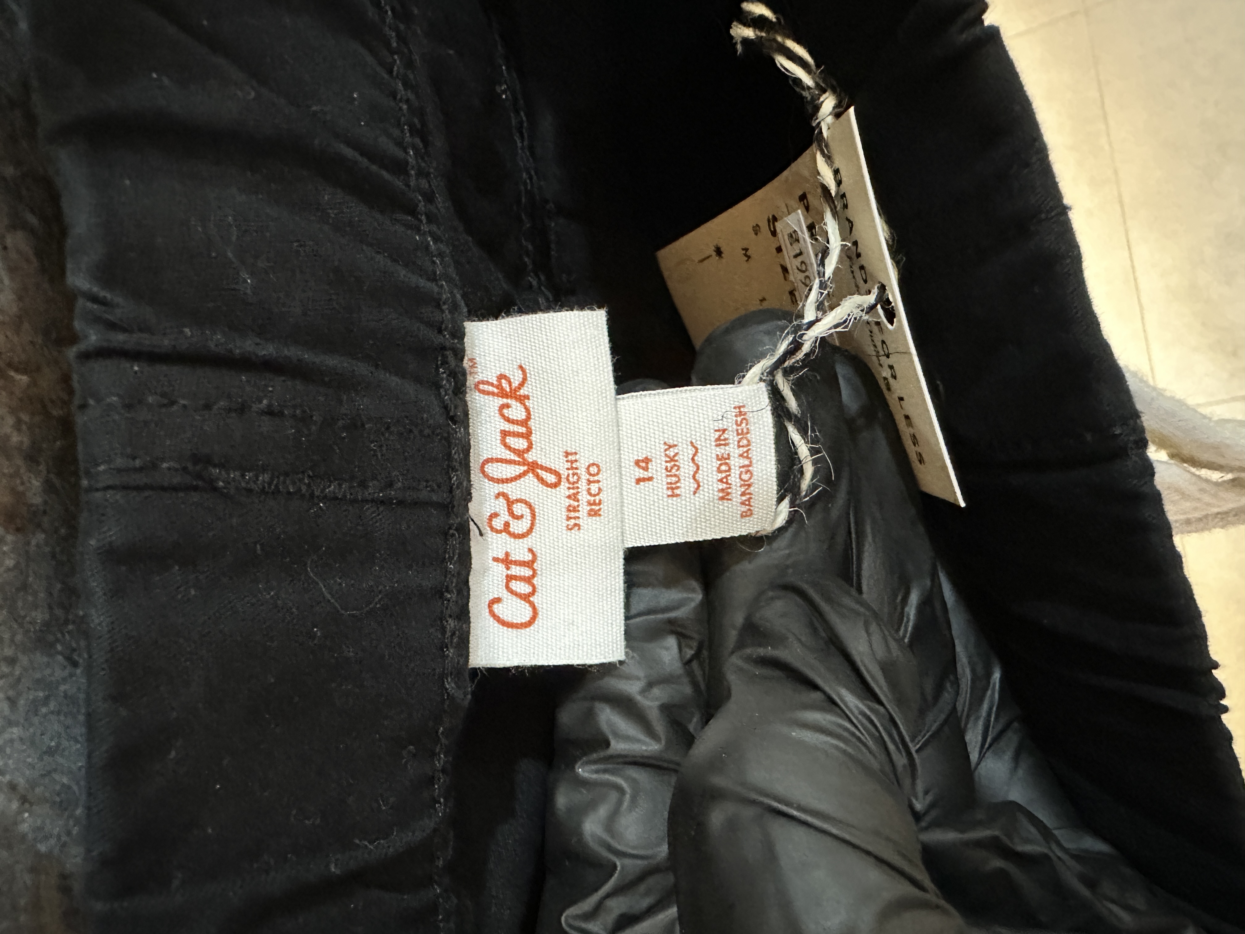 Trouser Jeans stuff ( Jet Black) 