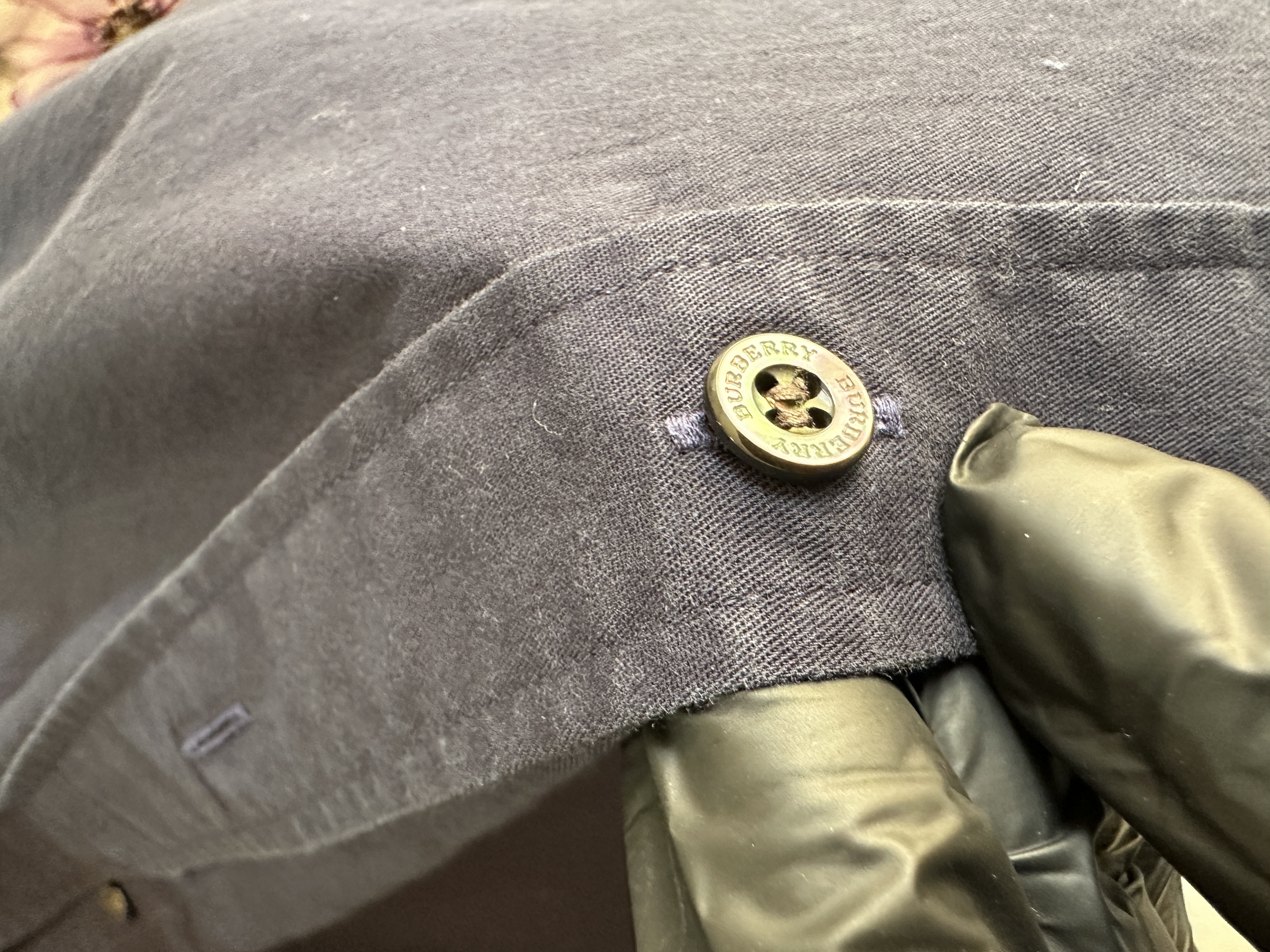 Dress Shirt Full Sleeve ( Cotton Jeans Fabric Navy ) 
