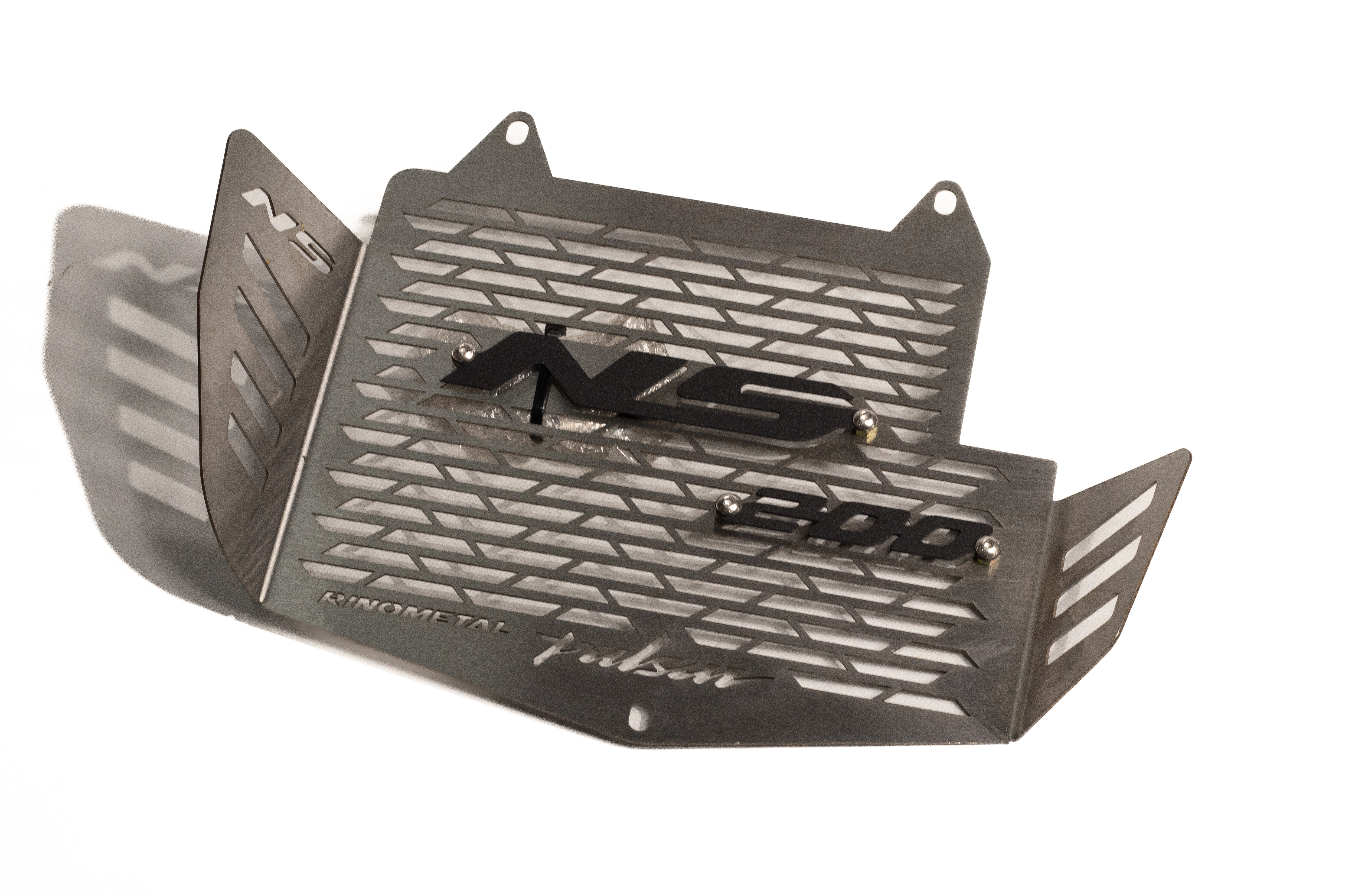 PROTECTOR DE RADIADOR PULSAR NS200 PLATEADO