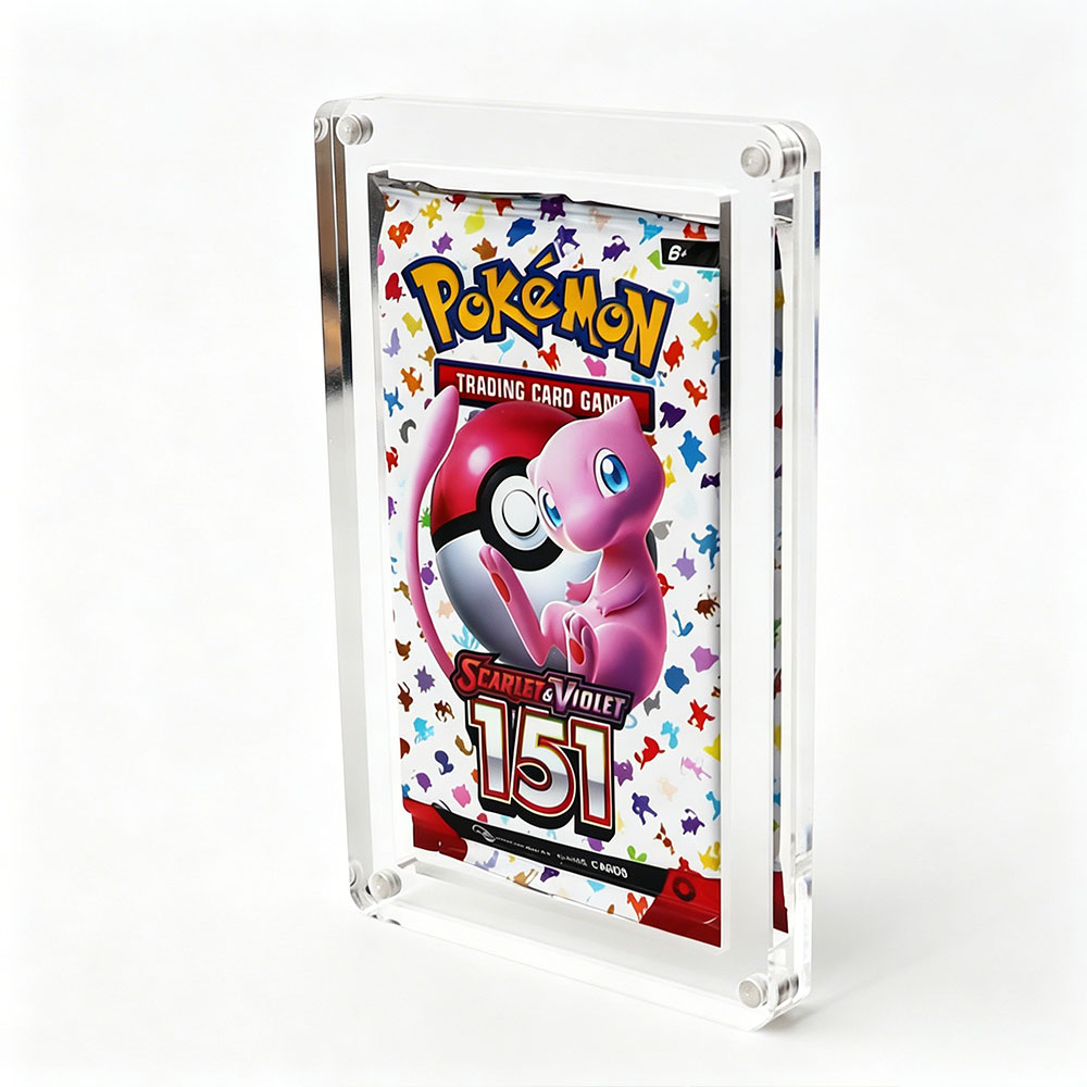 Magnetic Pokémon Booster Pack Acrylic Case Thickness: 8mm+5mm 