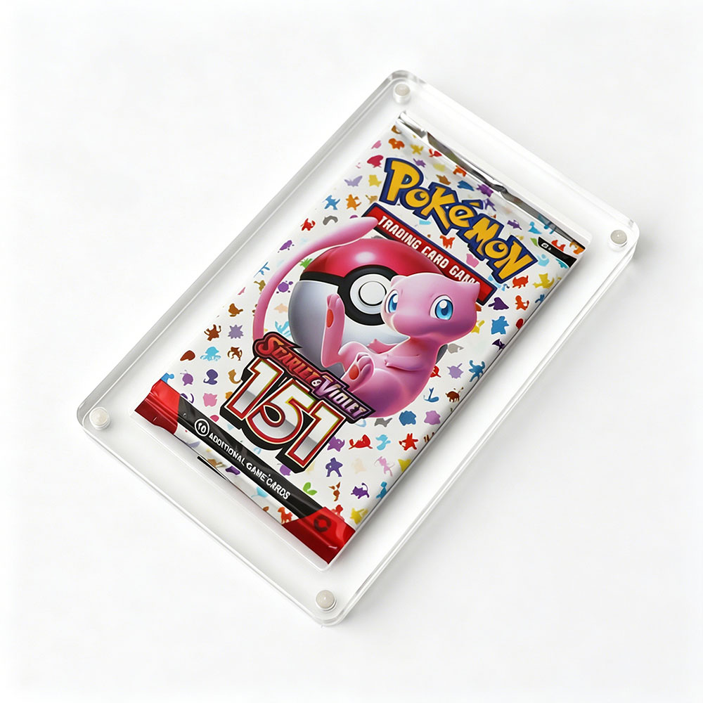 Magnetic Pokémon Booster Pack Acrylic Case Thickness: 8mm+5mm 
