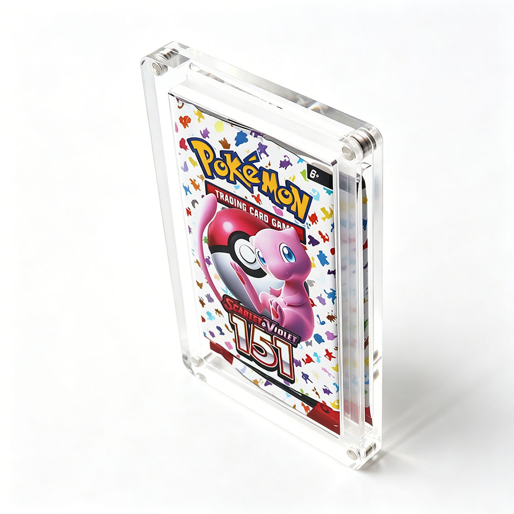 Magnetic Pokémon Booster Pack Acrylic Case Thickness: 8mm+5mm 