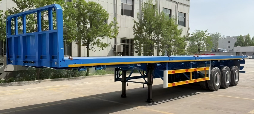 平板半挂 Flatbed semi-trailer