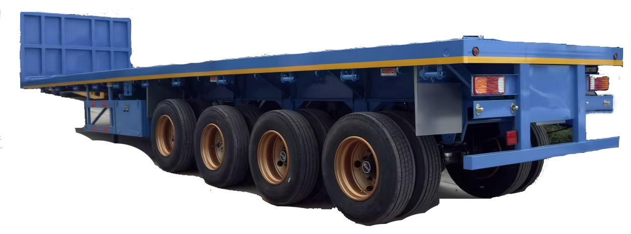 平板半挂 Flatbed semi-trailer