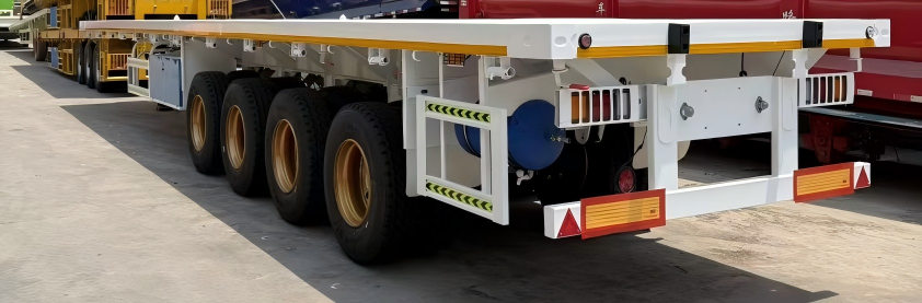 平板半挂 Flatbed semi-trailer
