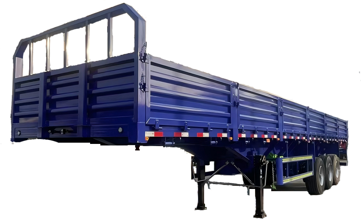栏板式半挂 Flatbed semi-trailer