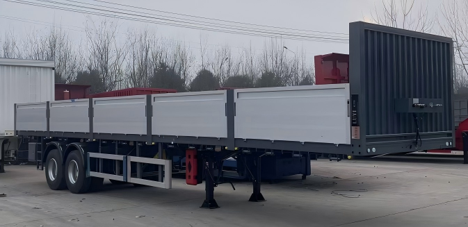 栏板式半挂 Flatbed semi-trailer